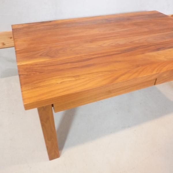 値下げ/無印良品(MUJI)のウォールナット無垢材 ローテーブルです