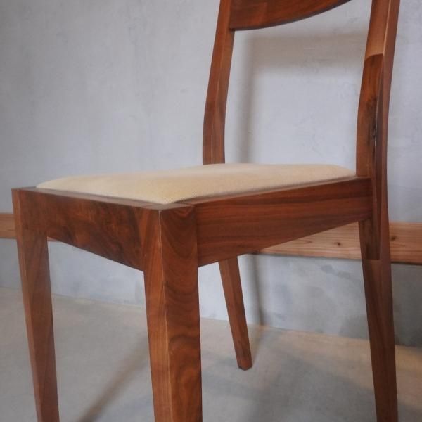 値下げ/無印良品(MUJI)のウォールナット無垢材 ダイニングチェア2脚