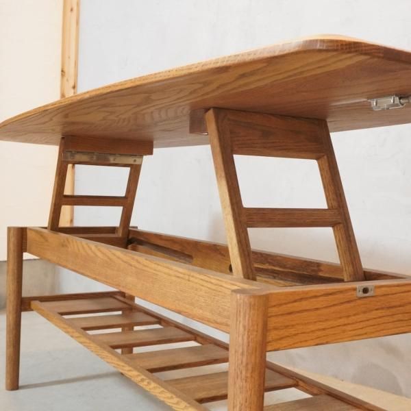 MOMO natural(モモナチュラル)のRIVER GATE LOW TABLE。オーク材の