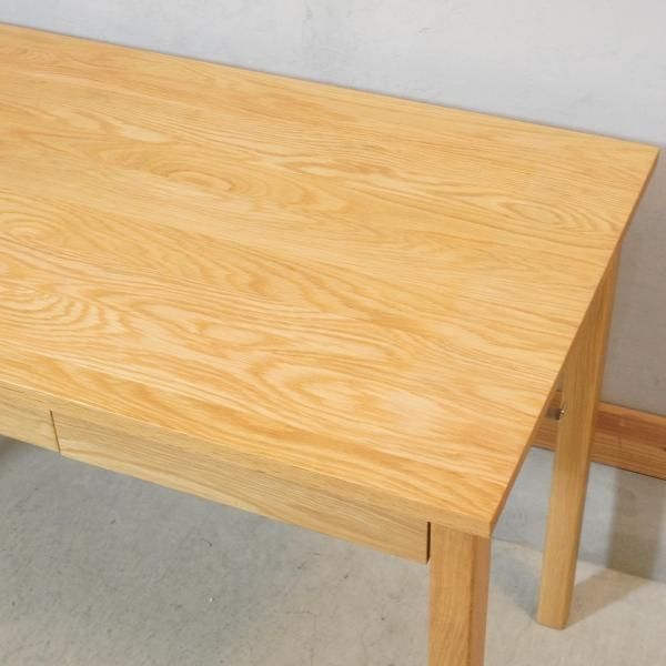 人気のMUJI(無印良品)のオーク材パーソナルデスク/引き出し付き