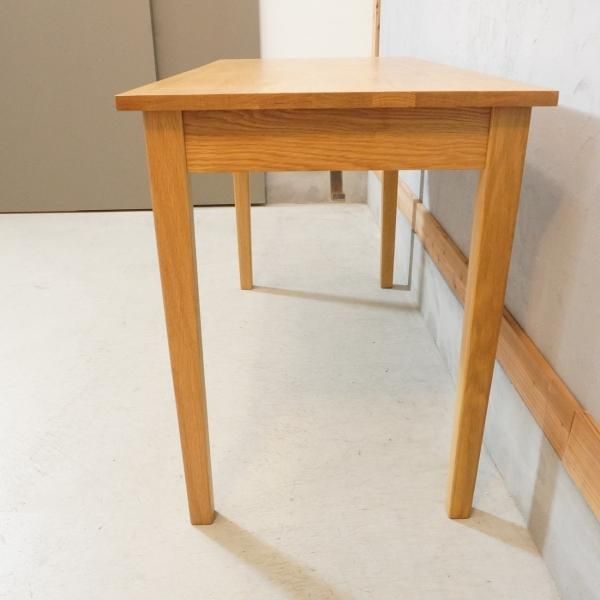 人気のMUJI(無印良品)のオーク材パーソナルデスク/引き出し付き