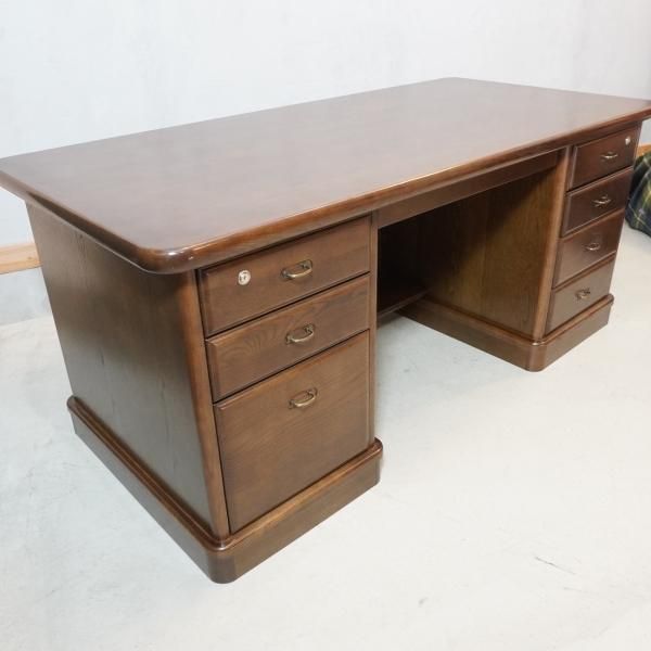 未使用品◇Karimoku(カリモク家具)のSG5601オーク材両袖デスクです