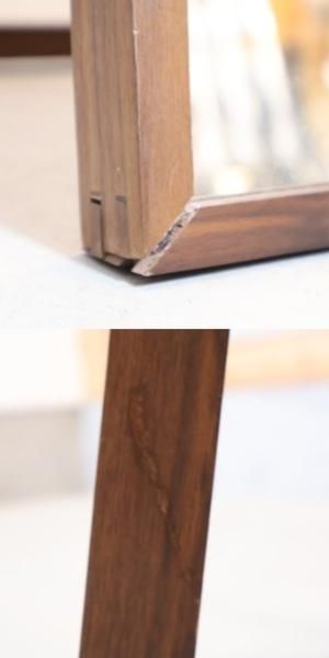 人気の無印良品(MUJI)よりウォールナット材・木製ミラーです。どんな