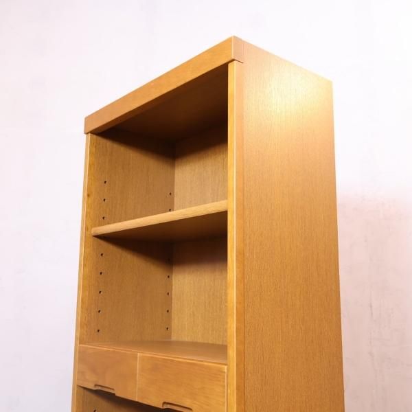 HAMAMOTO(浜本工芸)ナラ材 No.8600書棚。純国産のしっかりとした造りが