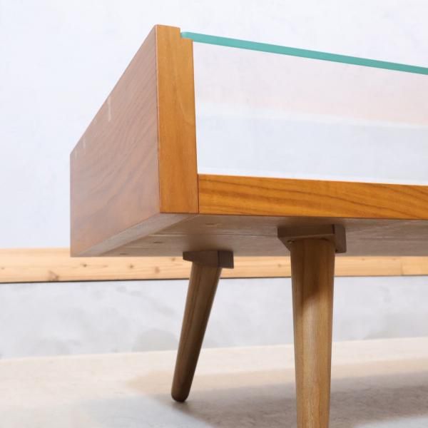 unico(ウニコ)の北欧テイストのウォールナット材 リビングテーブルECCO