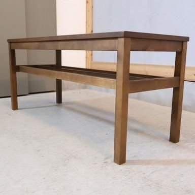 無印良品(MUJI)の稀少な木製ベンチ・板座・タモ材です。タモ無垢材を