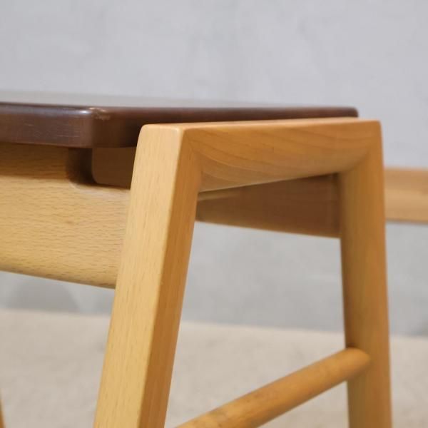 HAYAMA GARDEN(葉山ガーデン)のスタッキングスツールです。無垢材で作