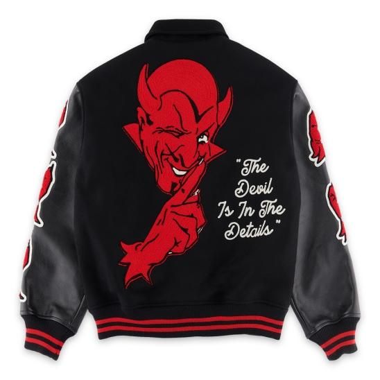 SAINT MXXXXXX(セントマイケル) 商品ページ - VARSITY JKT DEVIL M / BLACK
