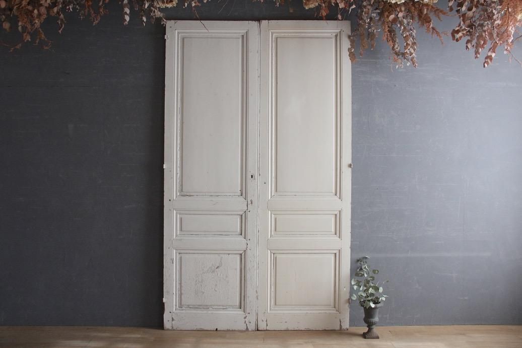 Hold】フランスアンティーク 両開き室内ドアA - L'atelier Brocante