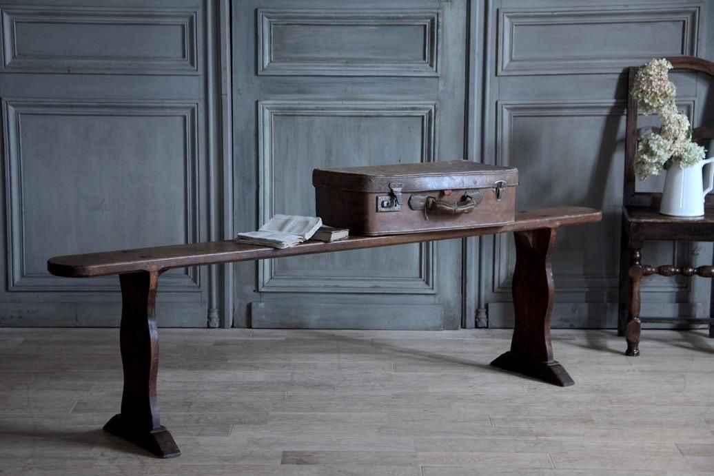 フランスアンティーク木製ベンチ | インテリア - L'atelier Brocante