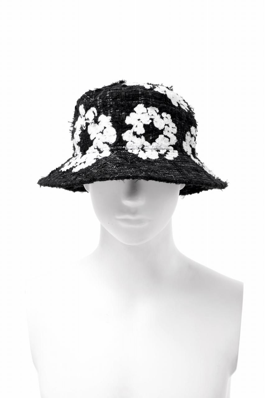 READYMADE x DENIM TEARS COTTON WREATH TWEED BUCKET HAT (BLACK)商品