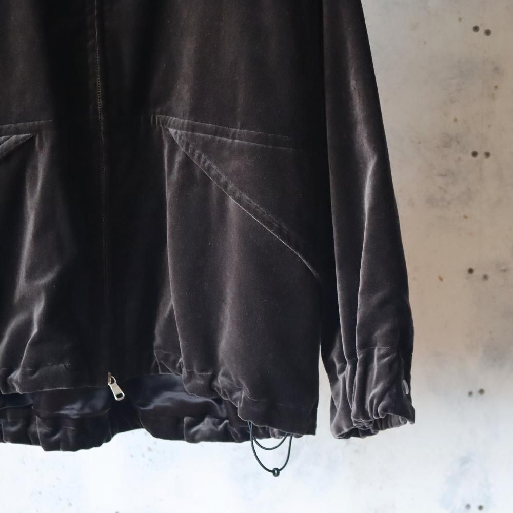 MAATEE&SONS VELVET STAND JACKET(Gray) - DIMPLE