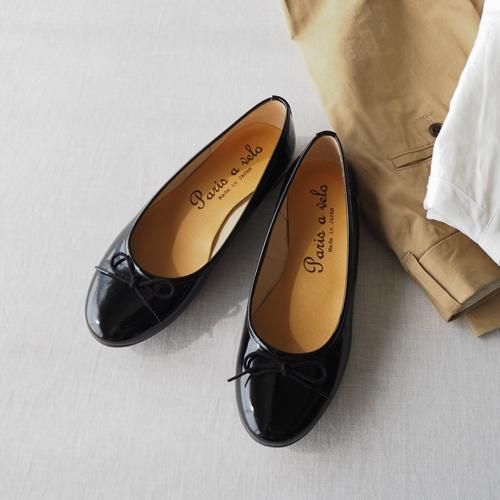 paris a velo | エナメルバレエシューズ - Daja オンラインストア