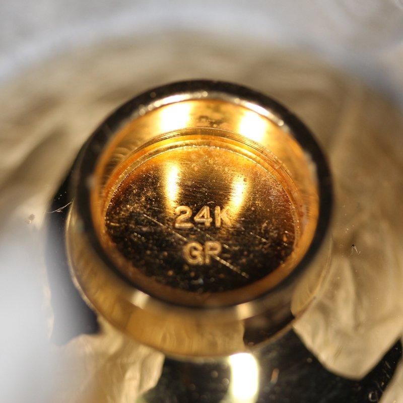 金杯 特殊合金 24K GP 純金 鍍金 木箱 日本製 04