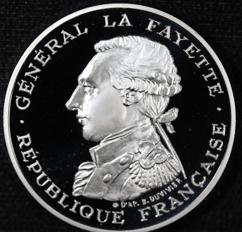 フランス France ラファイエット侯爵 ピエフォーセット 100フラン銀貨