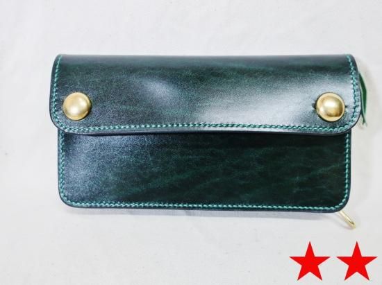 トラッカーウォレット/ルガトーレザー/GREEN