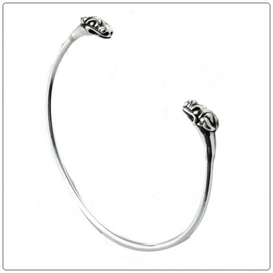 クロムハーツ ブレスレット（Chrome Hearts）バングル スキニー ダブル