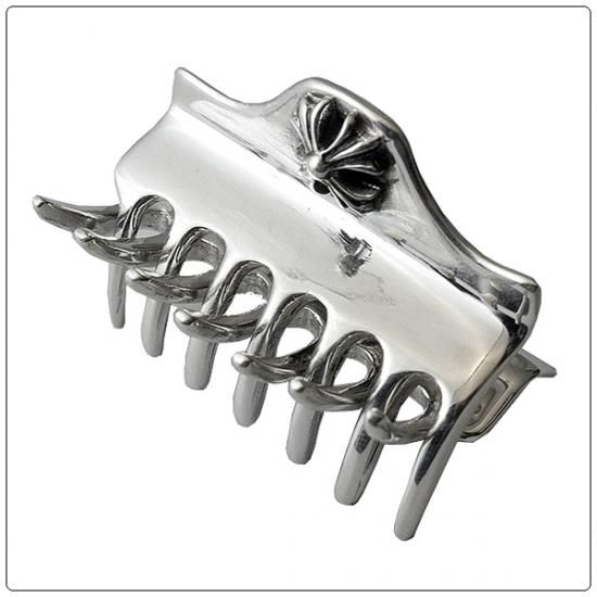 クロムハーツ（Chrome Hearts）ヘアクリップ Vプレーン 【クロム