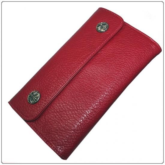 クロムハーツ 財布（Chrome Hearts）ウェーブ ウォレット クロスボタン