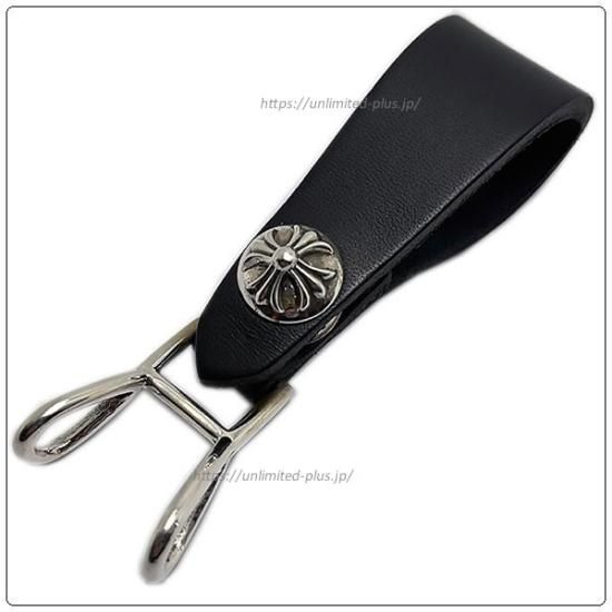 クロムハーツ（Chrome Hearts）ベルトループ クロスボタン ブラック