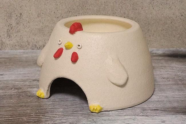 信楽焼〉ウェットシェルター ニワトリM〈湿度82％〉Chicken - SHELTER