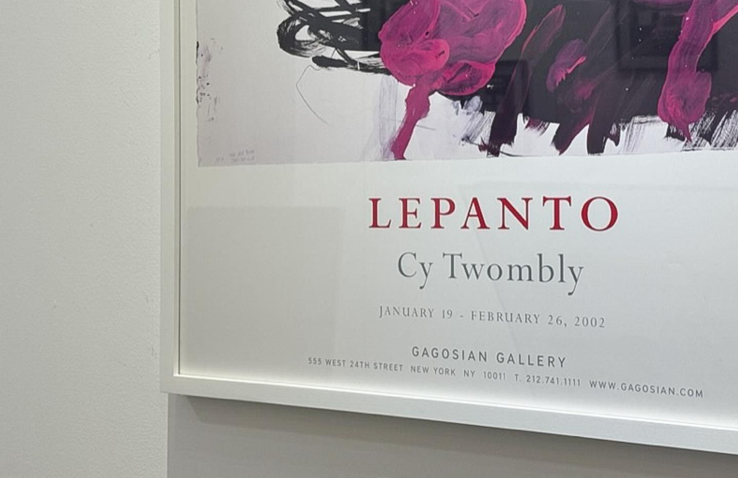 Cy Twombly / LEPANTO - サイ・トゥオンブリー ポスター - 輸入