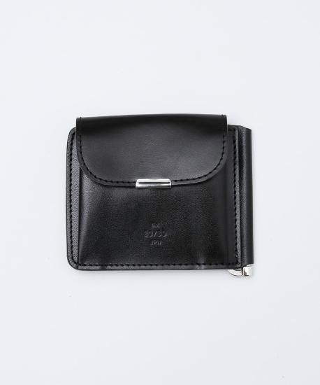 20/80 | TOCHIGI LEATHER CLIP WALLET (BLACK) | hazy