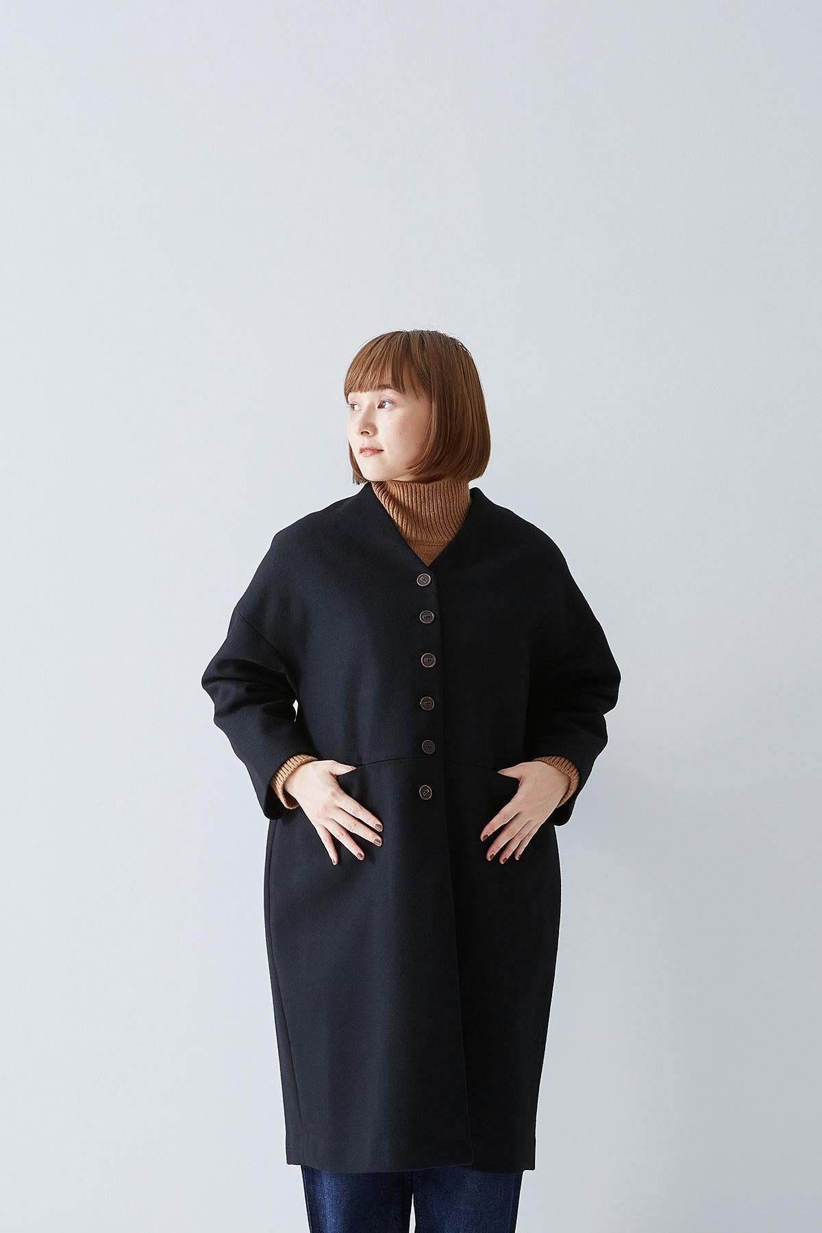 melton wool cocoon coat - atelier naruse｜Online store｜the an