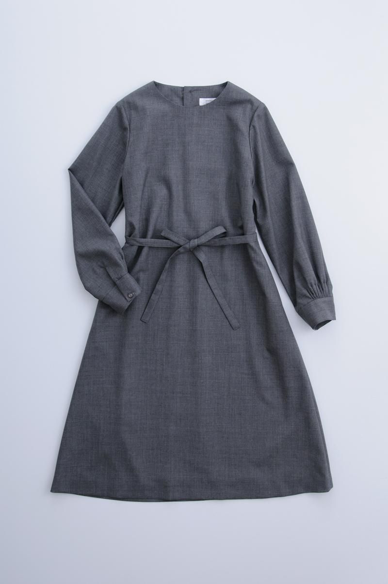 formal one-piece dress / gray - atelier naruse｜Online store｜the an