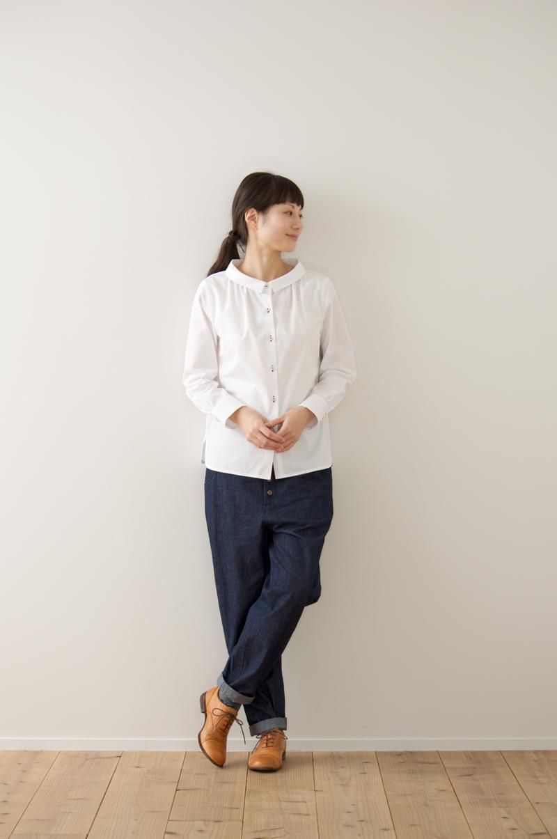 cotton stand off collar blouse - atelier naruse｜Online store｜the an