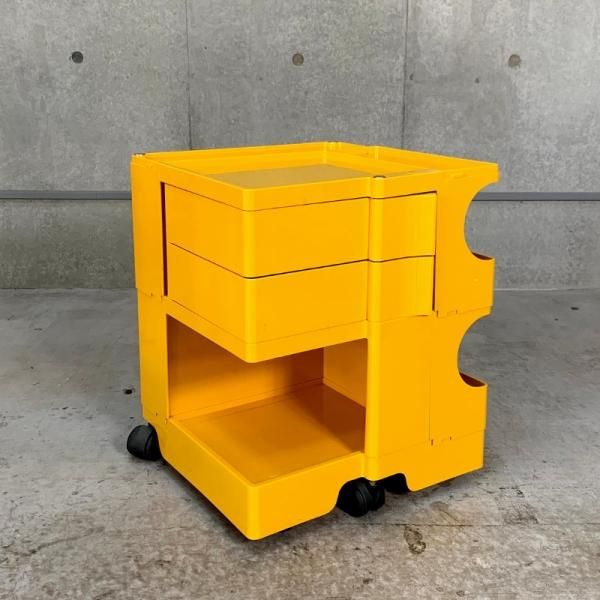 Boby Wagon 2段2トレイ イエロー / ユーズド - MID-Century MODERN