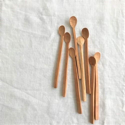 木のカトラリー|作家:渡邊浩幸|薬味スプーン/山桜|hounoki