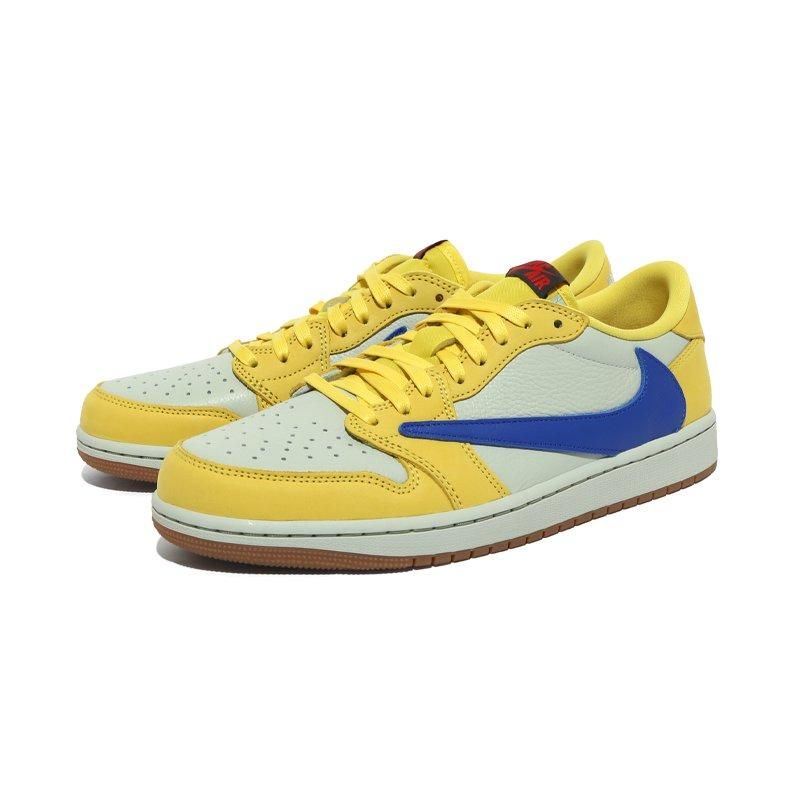 TRAVIS SCOTT × NIKE WMNS AIR JORDAN 1 LOW CANARY - NEWEST OFFICIAL