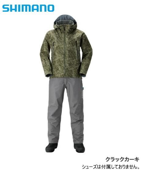 シマノ DSアドバンススーツ RA-025Q クラックカーキ Lサイズ / レイン