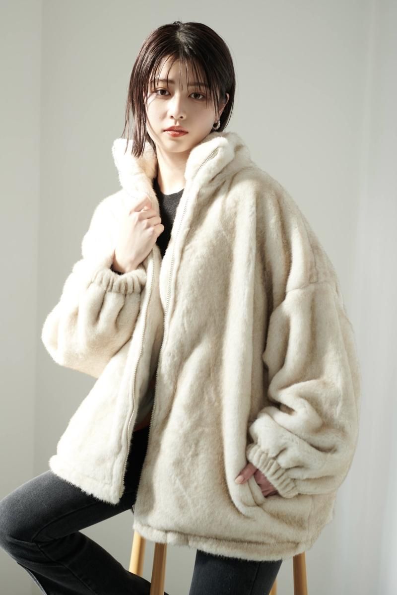 冴木柚葉着用 ファーJK【BR/ BE】