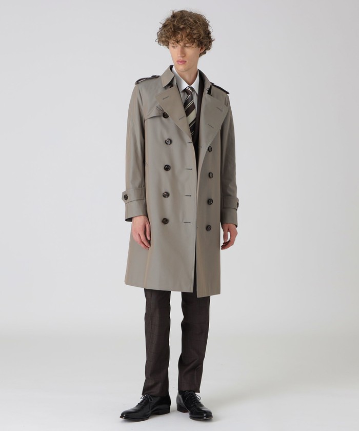 by CRAFTSMAN ギャバジンダブルトレンチコート(504913623)｜HANKYU