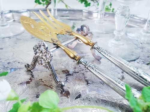 リボンデザイン ナイフレスト(在庫18点/残り7） - 薔薇と天使の