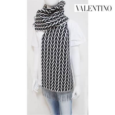 ヴァレンティノ VALENTINO メンズ 小物 ストール マフラー ロゴ ユニ