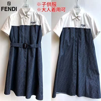 フェンディ FENDI キッズ 子供服 ガールズ ワンピース ドレス 大人着用
