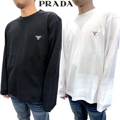 プラダ PRADA メンズ トップス ロンT Tシャツ 長袖 ロングTシャツ 2色