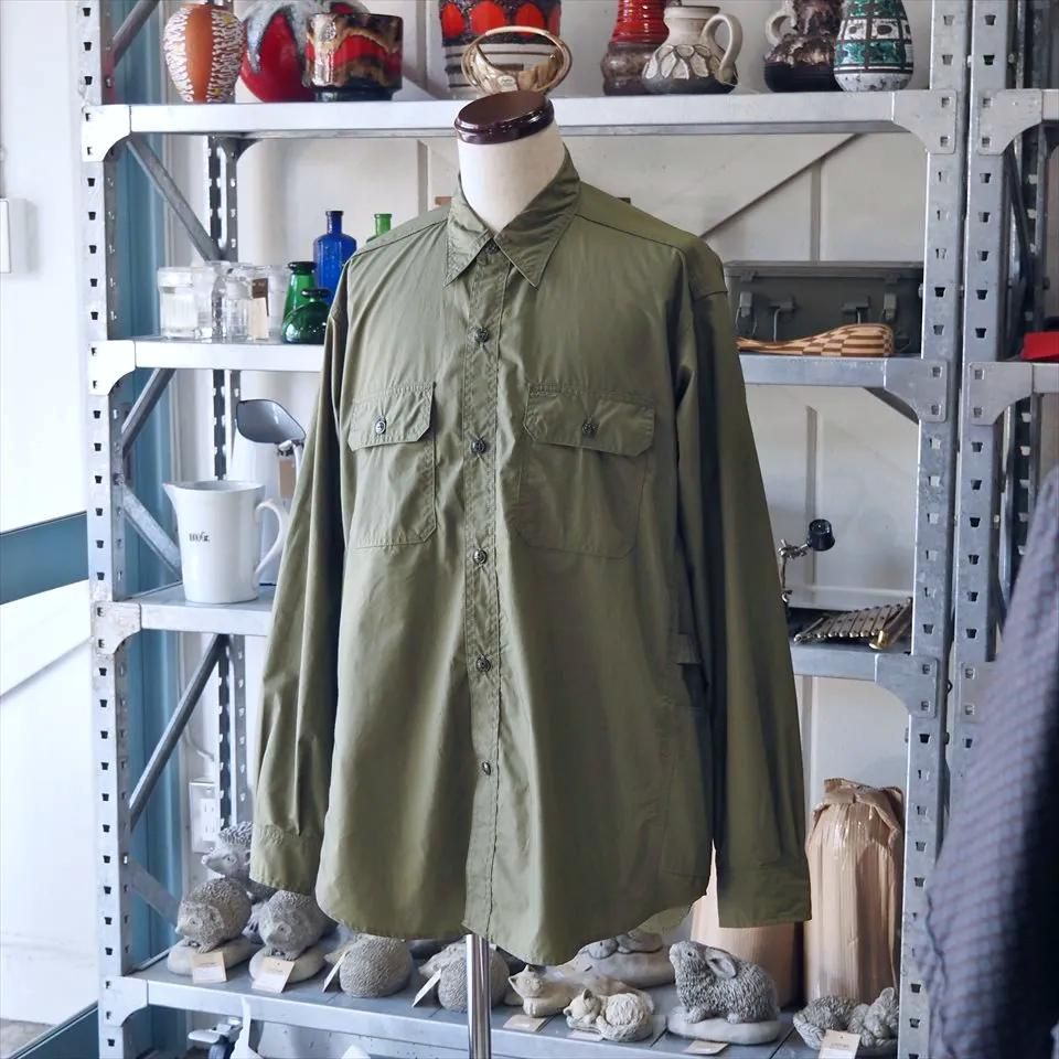 Sassafras（ササフラス）GARDENER SHIRT オリーブ（スーピマコットン