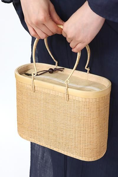 極美品】プラニー工房 籠バッグ TBHC ハンドバック ナチュラル 念願の