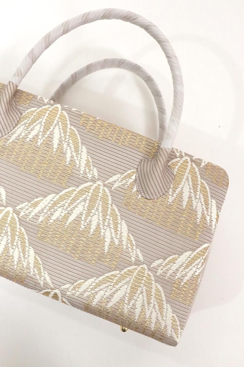 G-3045】利休バッグ 絽織 潤色 笹竹文 - 銀座きもの青木｜長く大切に着