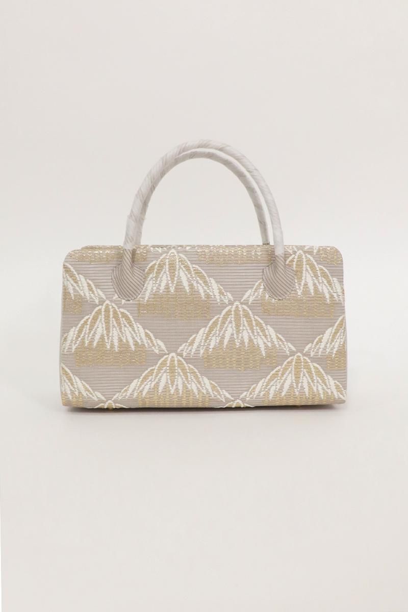 G-3045】利休バッグ 絽織 潤色 笹竹文 - 銀座きもの青木｜長く大切に着