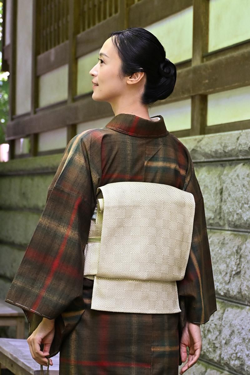 銀座【帯5800】伊兵衛織 名古屋帯 入子菱 - 銀座きもの青木｜長く大切