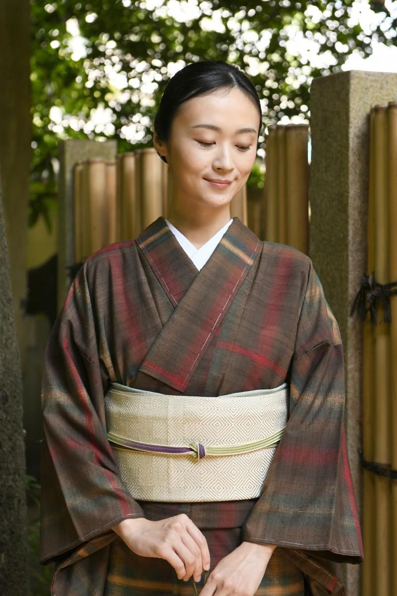 銀座【帯5800】伊兵衛織 名古屋帯 入子菱 - 銀座きもの青木｜長く大切