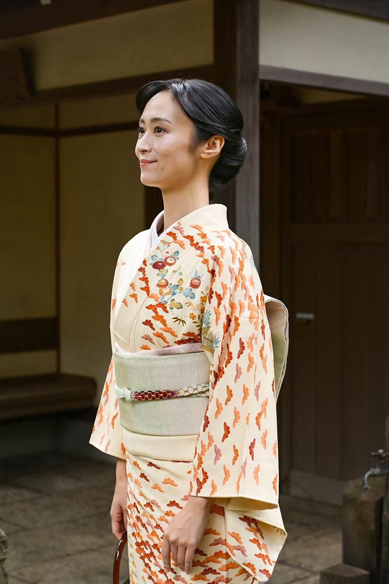 銀座【帯5853】西陣桝屋高尾製 ねん金綴錦 袋帯「板締段霞文」 - 銀座