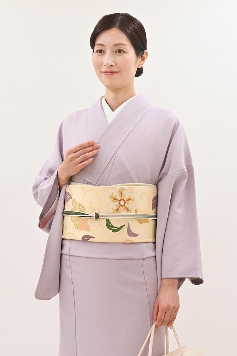 銀座【L-8725】袋帯 麹色 花唐草文 - 銀座きもの青木｜長く大切に着