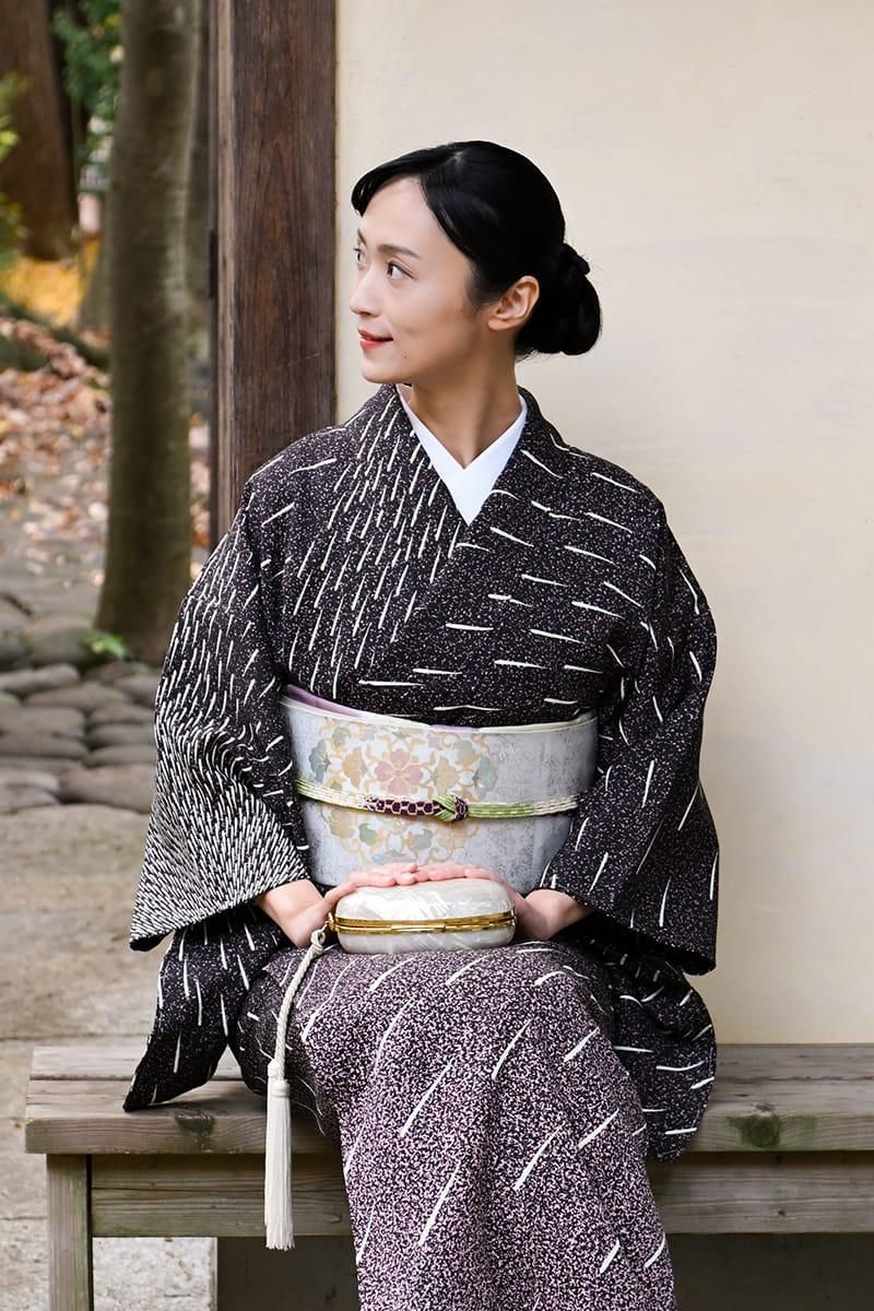 銀座【帯5941】西陣 川島織物製 プラチナ箔 螺鈿引箔 本袋帯（西陣証紙