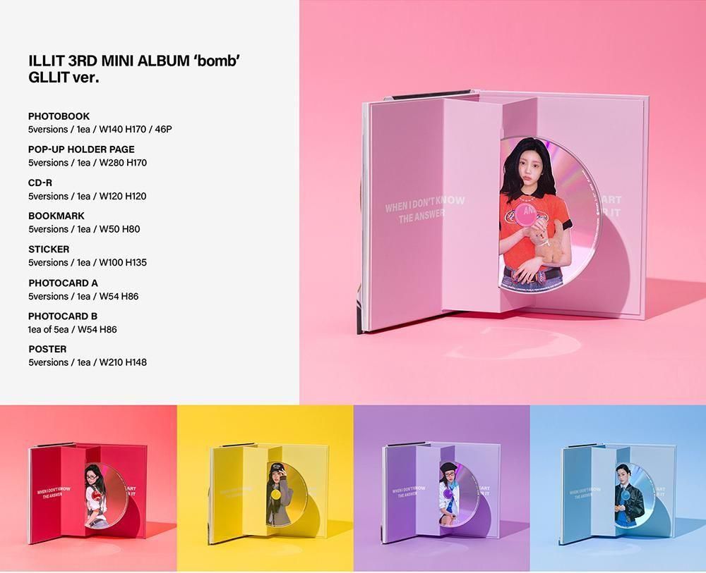 ILLIT アイリット bomb / 3RD MINI ALBUM (GLLIT ver.)